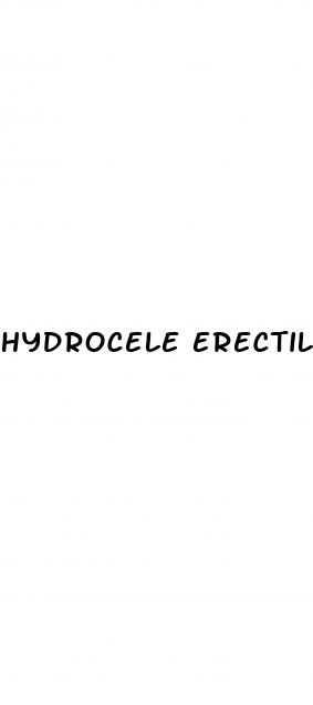 hydrocele erectile dysfunction