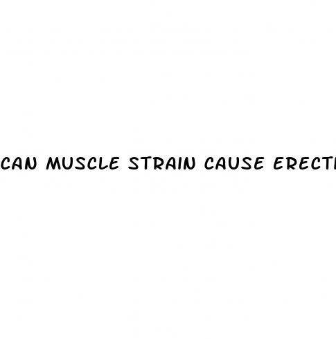 can muscle strain cause erectile dysfunction