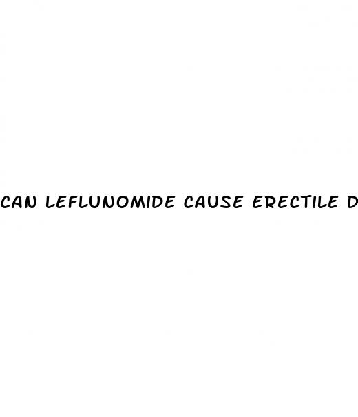 can leflunomide cause erectile dysfunction