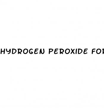 hydrogen peroxide for erectile dysfunction