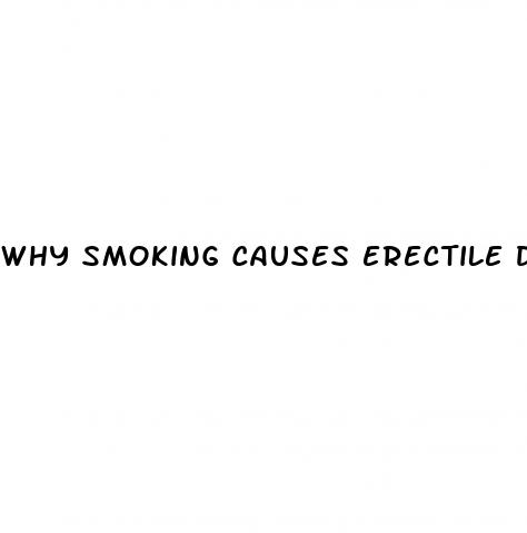 why smoking causes erectile dysfunction