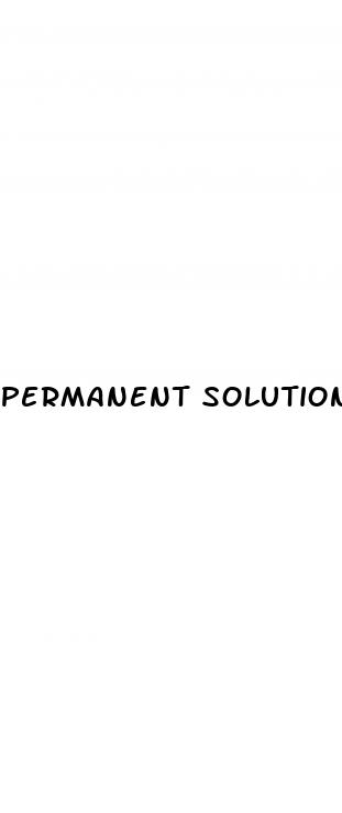 permanent solution for erectile dysfunction