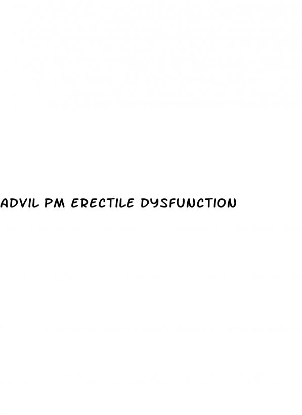 advil pm erectile dysfunction