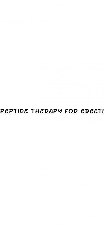 peptide therapy for erectile dysfunction