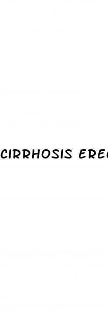 cirrhosis erectile dysfunction