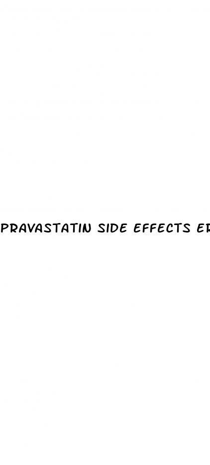 pravastatin side effects erectile dysfunction