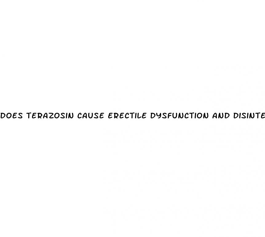 does terazosin cause erectile dysfunction and disinterest in sex