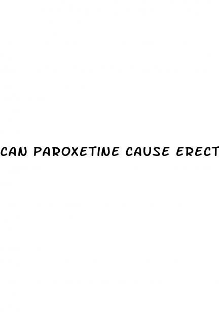 can paroxetine cause erectile dysfunction