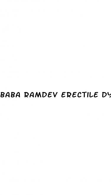 baba ramdev erectile dysfunction