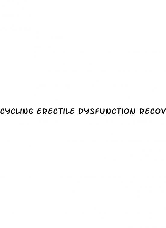 cycling erectile dysfunction recovery