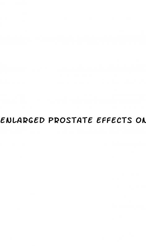 enlarged prostate effects on erectile dysfunction