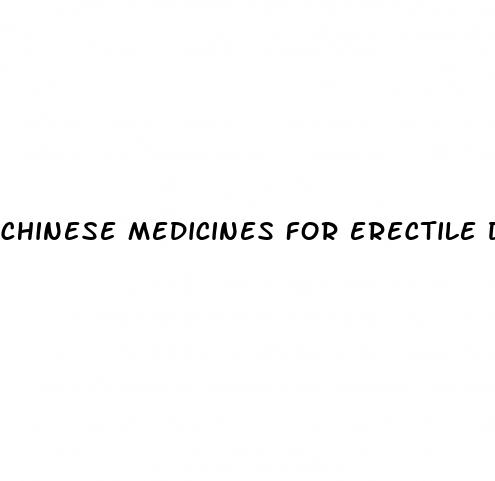 chinese medicines for erectile dysfunction