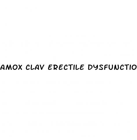 amox clav erectile dysfunction