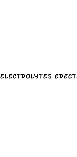 electrolytes erectile dysfunction