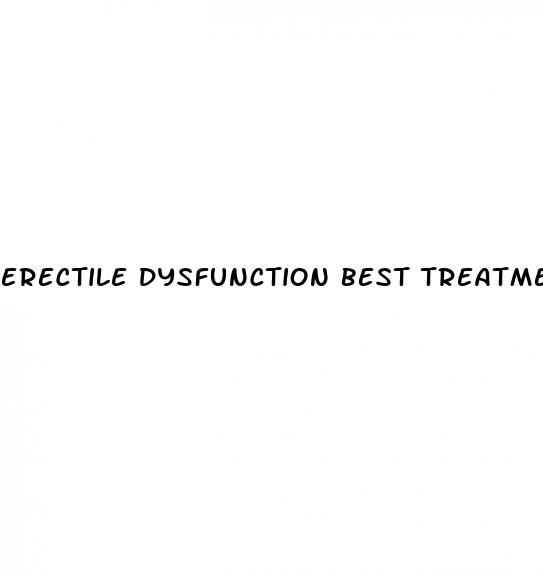 erectile dysfunction best treatment