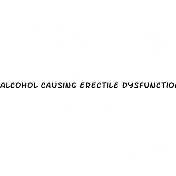 alcohol causing erectile dysfunction