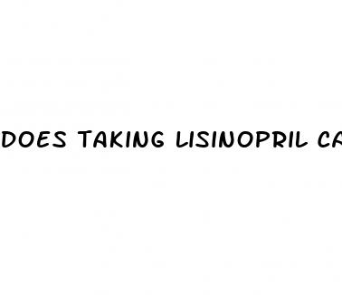 does taking lisinopril cause erectile dysfunction