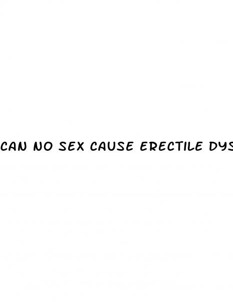 can no sex cause erectile dysfunction