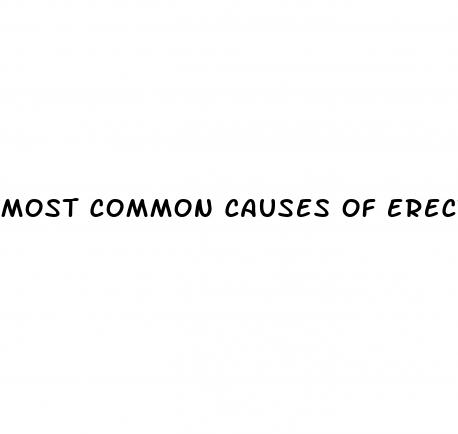 most common causes of erectile dysfunction