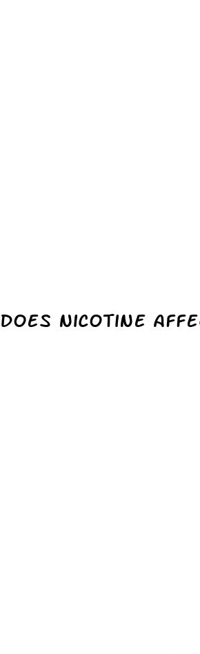 does nicotine affect erectile dysfunction