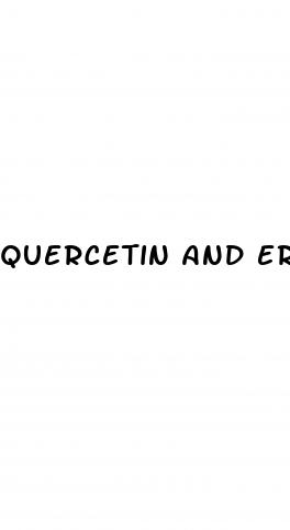 quercetin and erectile dysfunction