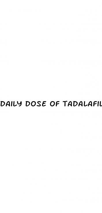 daily dose of tadalafil for erectile dysfunction