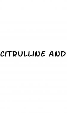 citrulline and erectile dysfunction