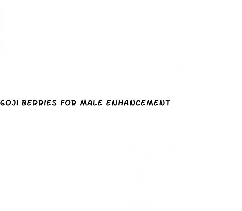 goji berries for male enhancement