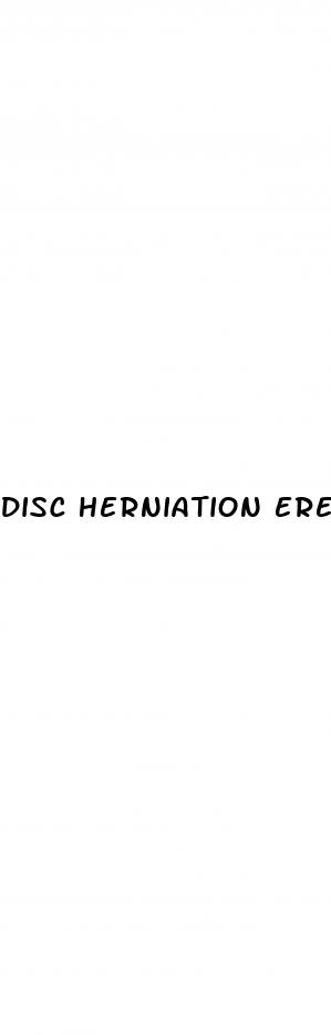 disc herniation erectile dysfunction