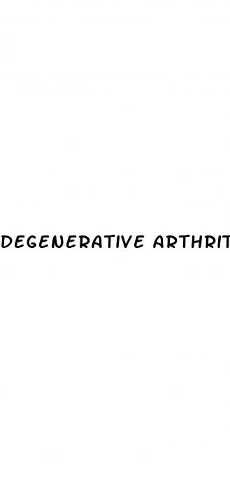 degenerative arthritis and erectile dysfunction