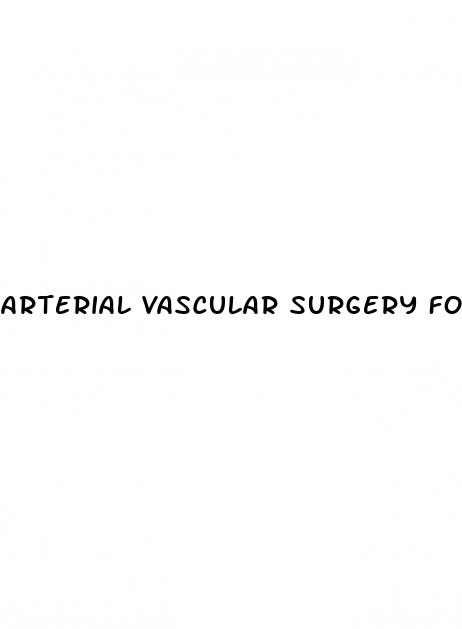 arterial vascular surgery for erectile dysfunction