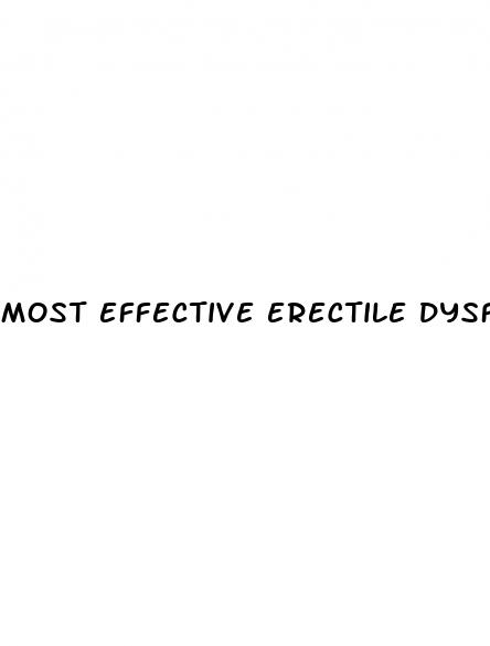 most effective erectile dysfunction drug