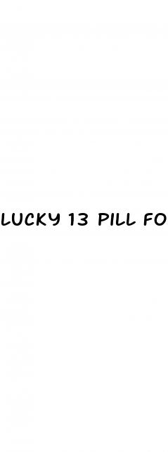 lucky 13 pill for ed