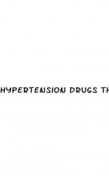 hypertension drugs that cause erectile dysfunction