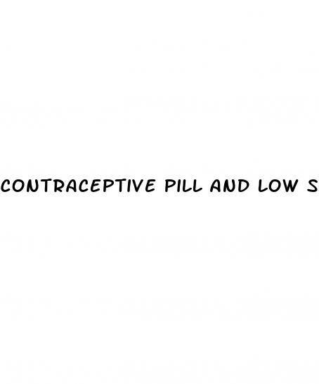 contraceptive pill and low sex drive