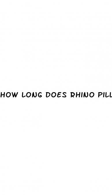 how long does rhino pill take to work