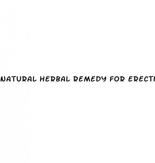 natural herbal remedy for erectile dysfunction