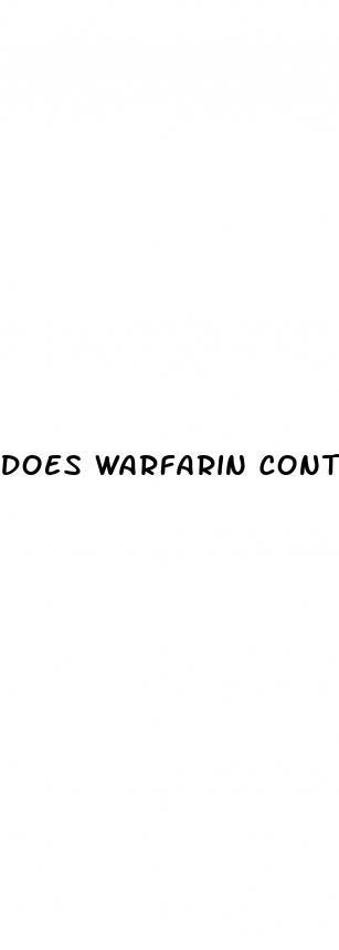 does warfarin contribute to erectile dysfunction