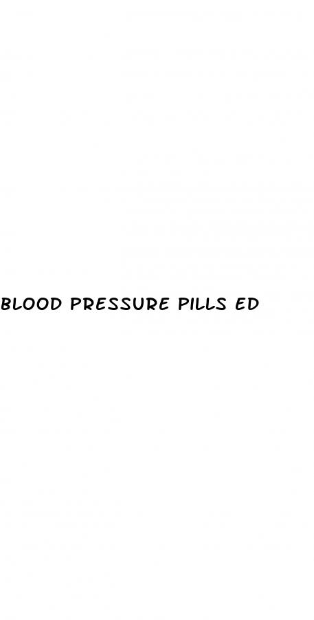 blood pressure pills ed