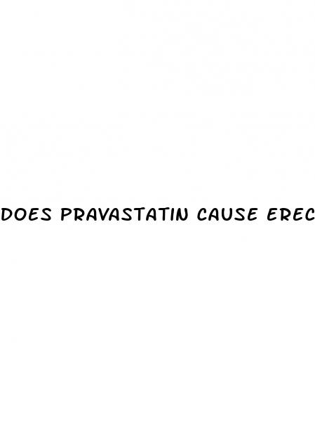 does pravastatin cause erectile dysfunction