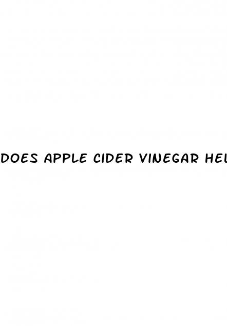 does apple cider vinegar help erectile dysfunction