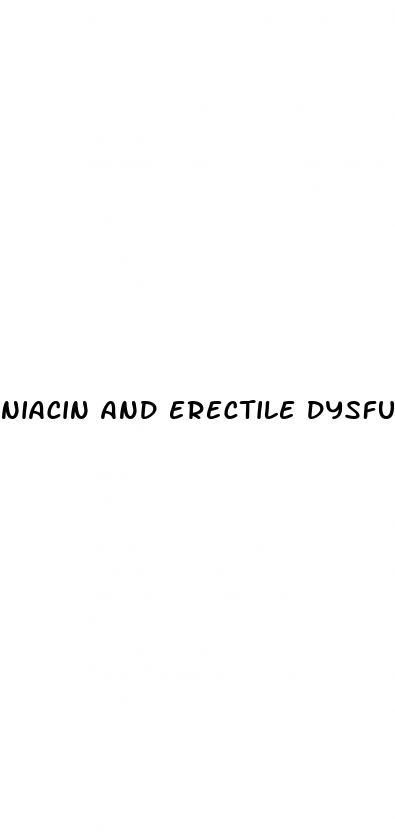 niacin and erectile dysfunction