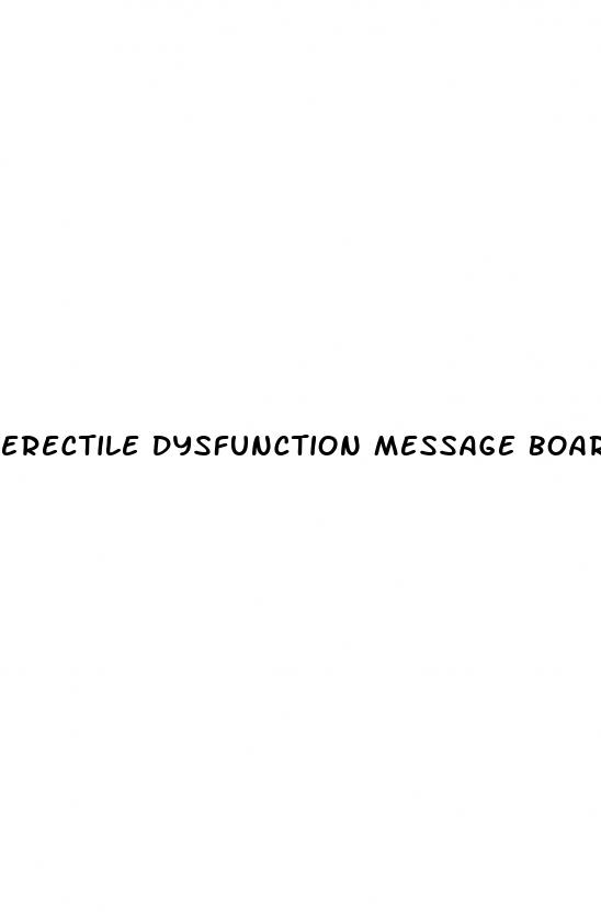 erectile dysfunction message board