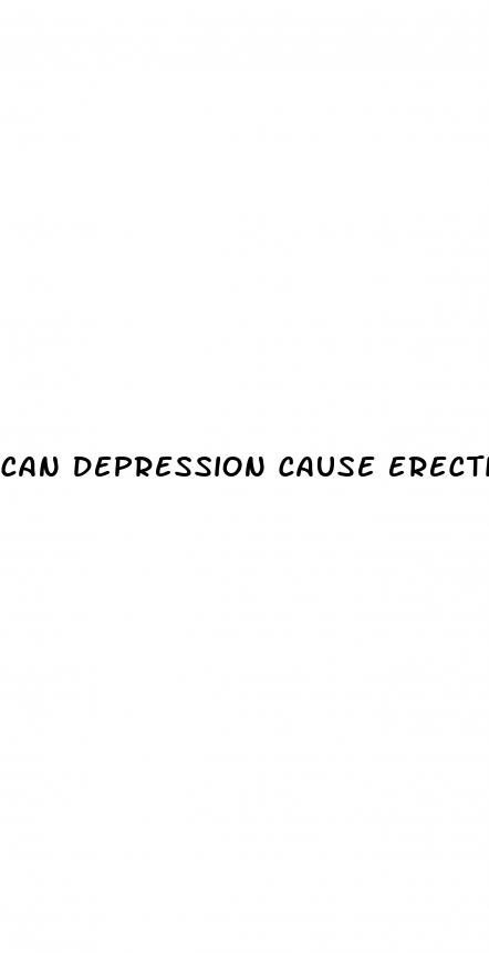 can depression cause erectile dysfunction