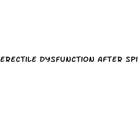 erectile dysfunction after spinal fusion