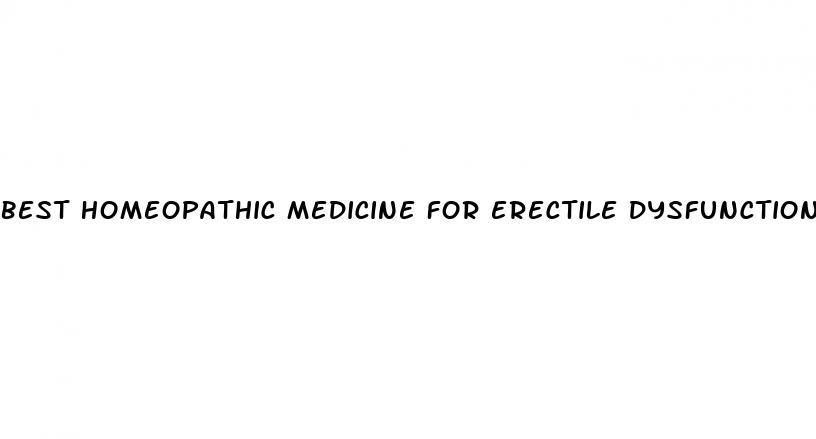 best homeopathic medicine for erectile dysfunction in india