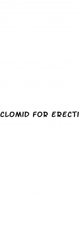 clomid for erectile dysfunction