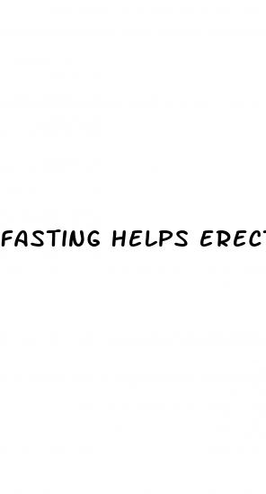 fasting helps erectile dysfunction