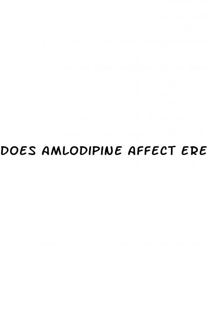 does amlodipine affect erectile dysfunction