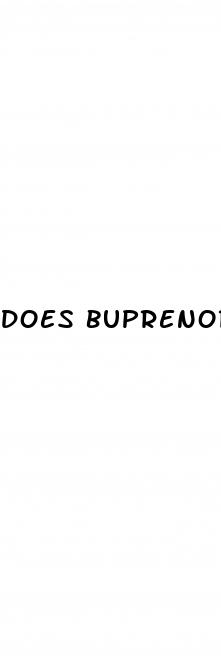 does buprenorphine cause erectile dysfunction